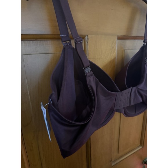 Auden Women's Burgundy Nursing Bra Size 44D Full Coverage Lightly Lined T-Shirt - Picture 6 of 7